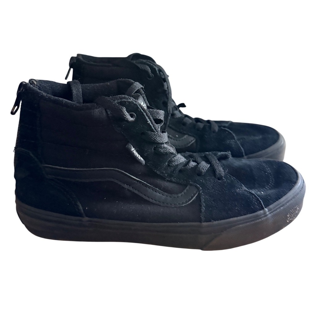 Vans Sneakers Youth 5 Sk8-Hi Zip Black Triple Black EUC